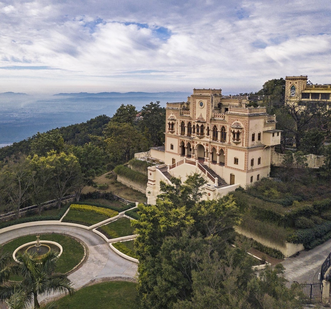 Großes Hotel in Indien.