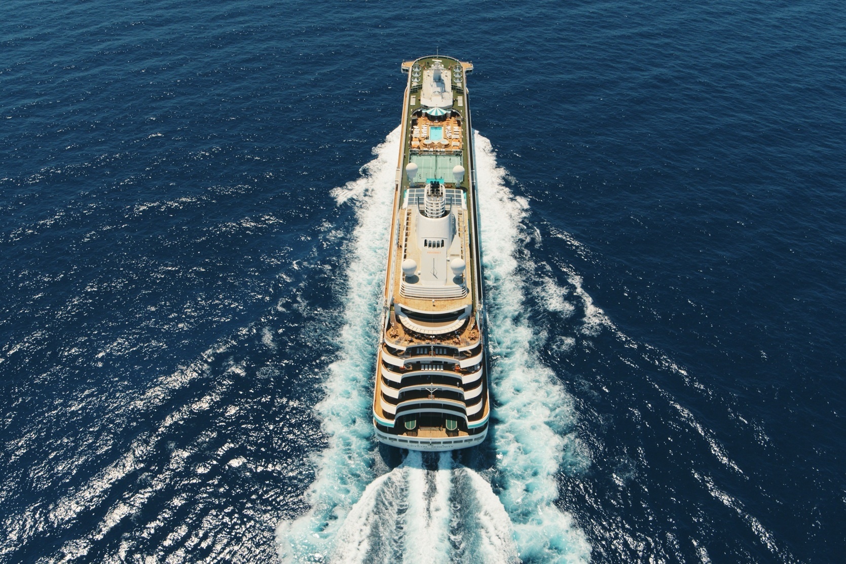 Crystal Cruises aus der Vogelperspektive