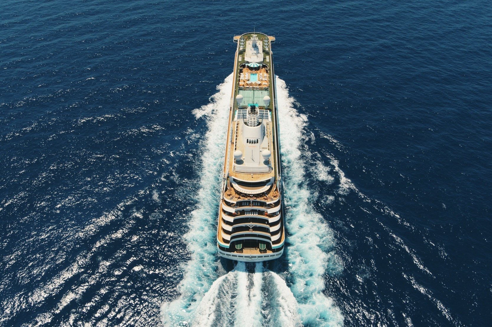 Crystal Cruises aus der Vogelperspektive