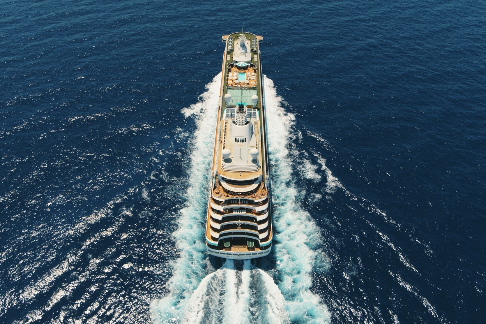 Crystal Cruises aus der Vogelperspektive