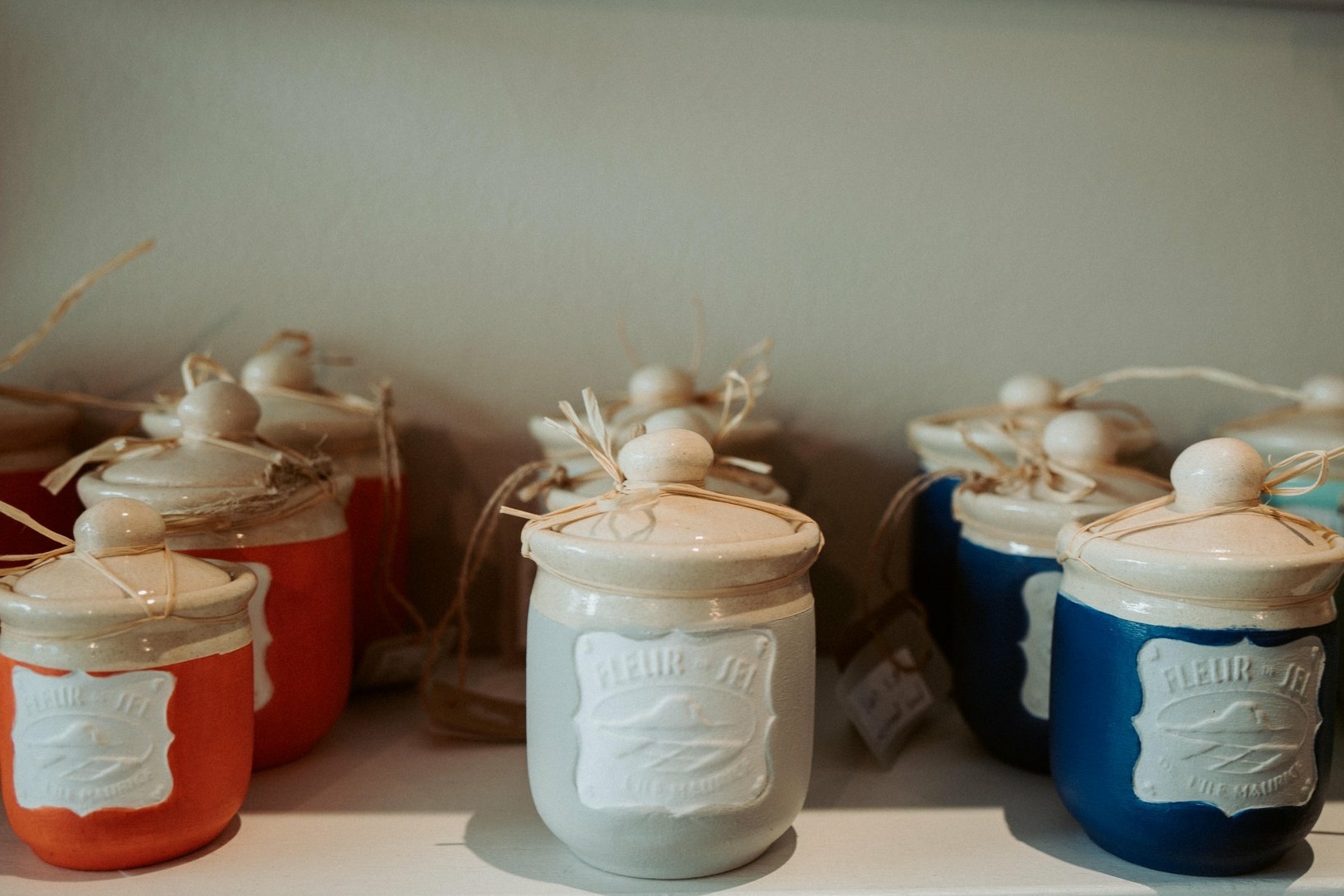 Fleur de Sel in handgefertigtem Topf aus Mauritius