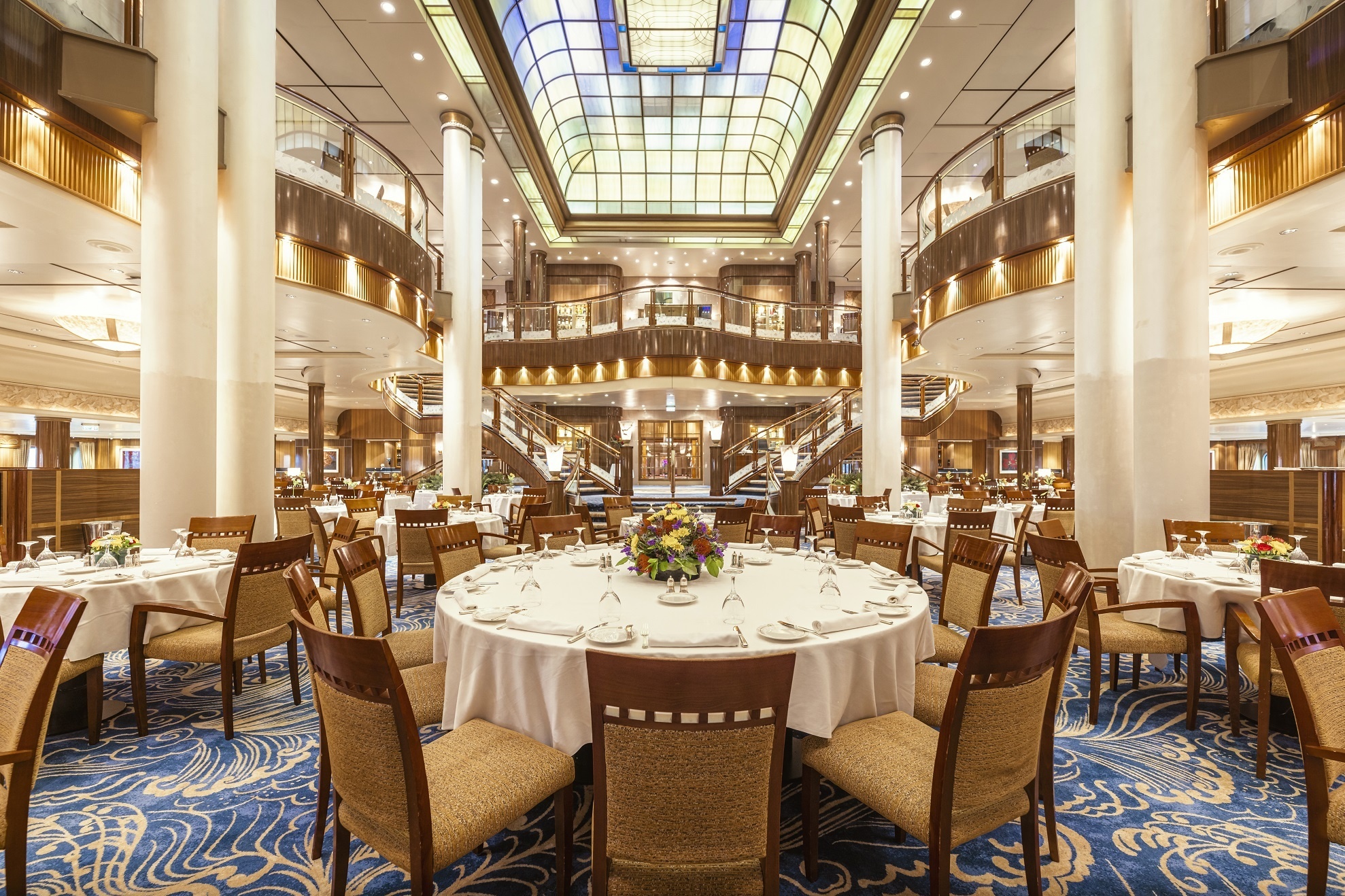 Britannia Restaraunt an Bord der Queen Mary 2