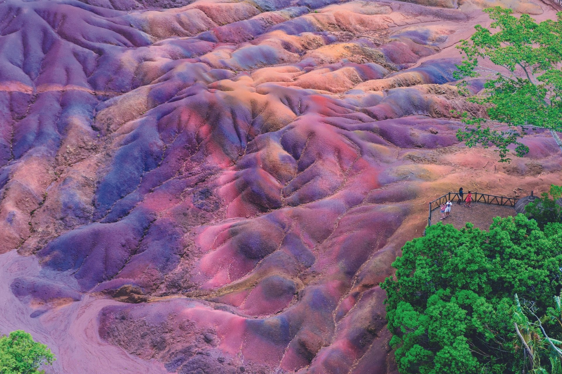 Siebenfarbige Erde Chamarel Mauritius
