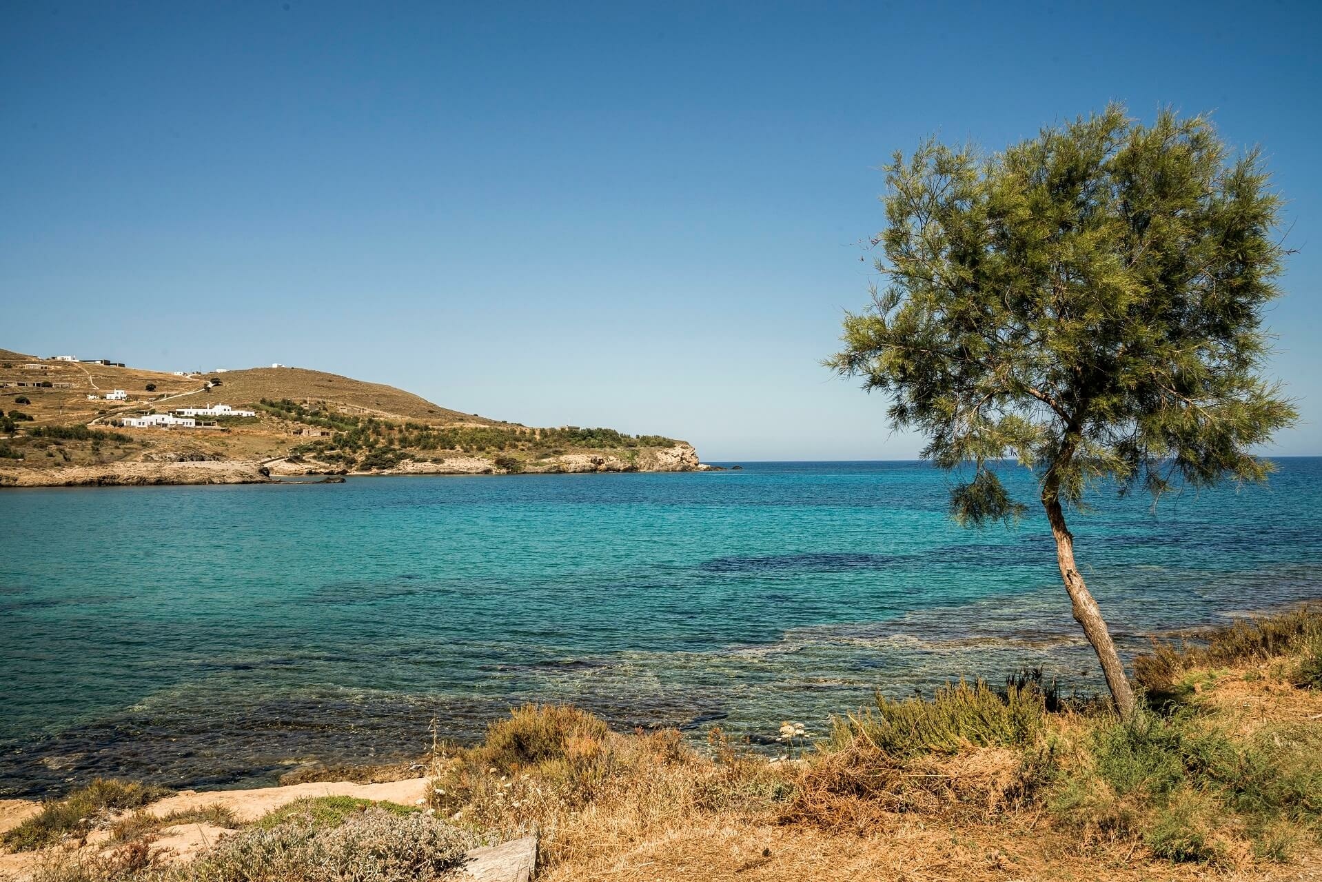 Blick aufs türkisblaue Meer.