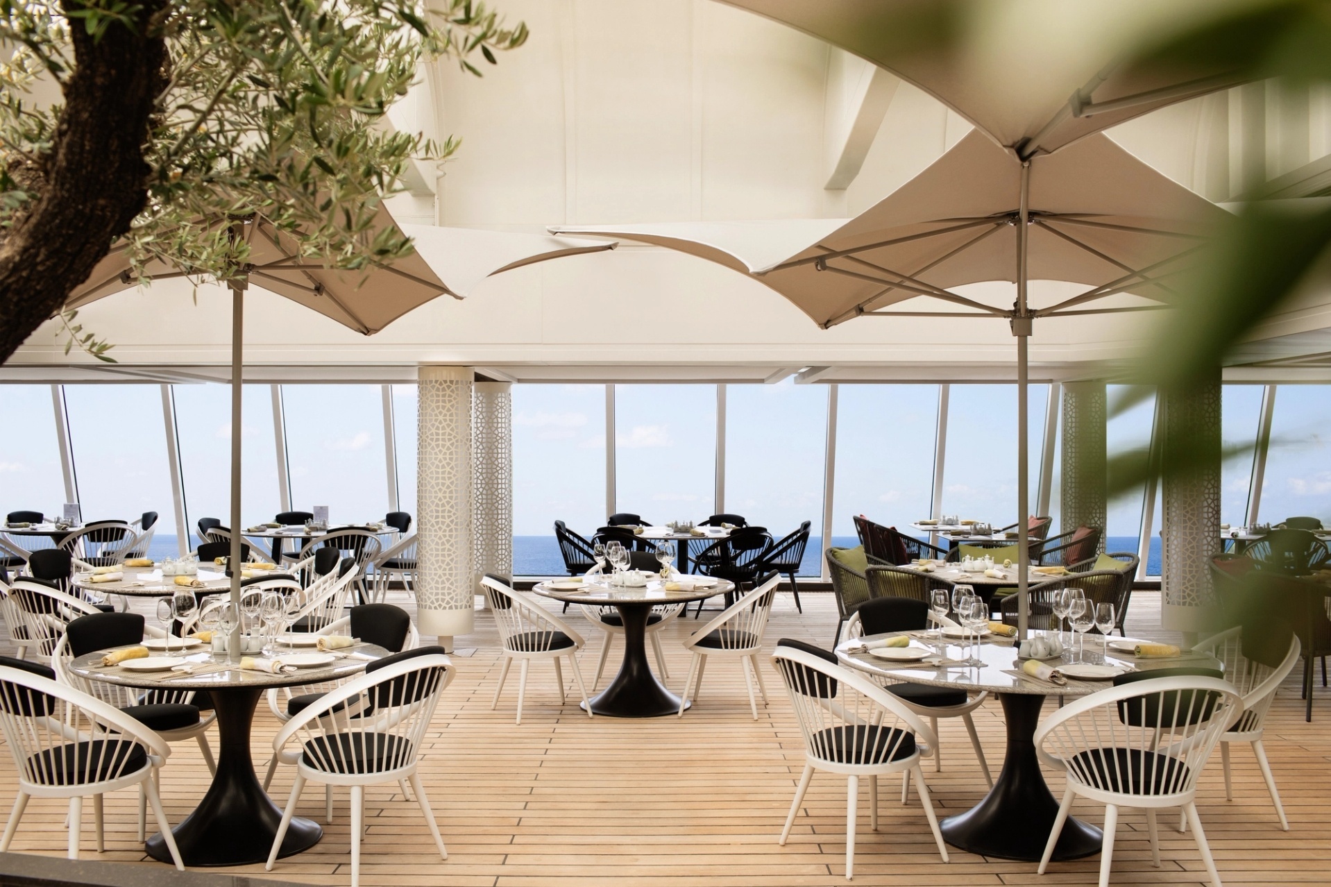 Restaurant an Bord von Crystal Cruises