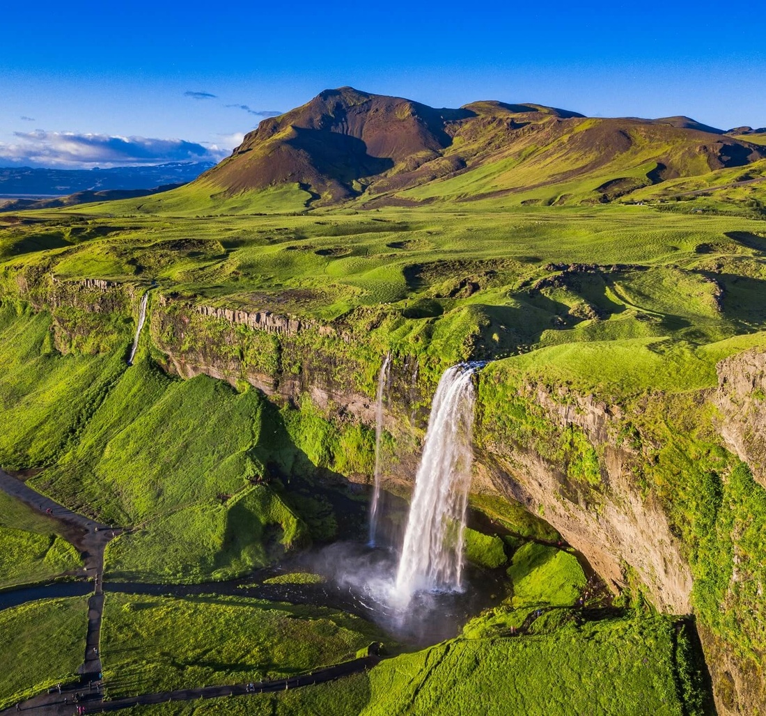 Traumhafter Wasserfall in Island.