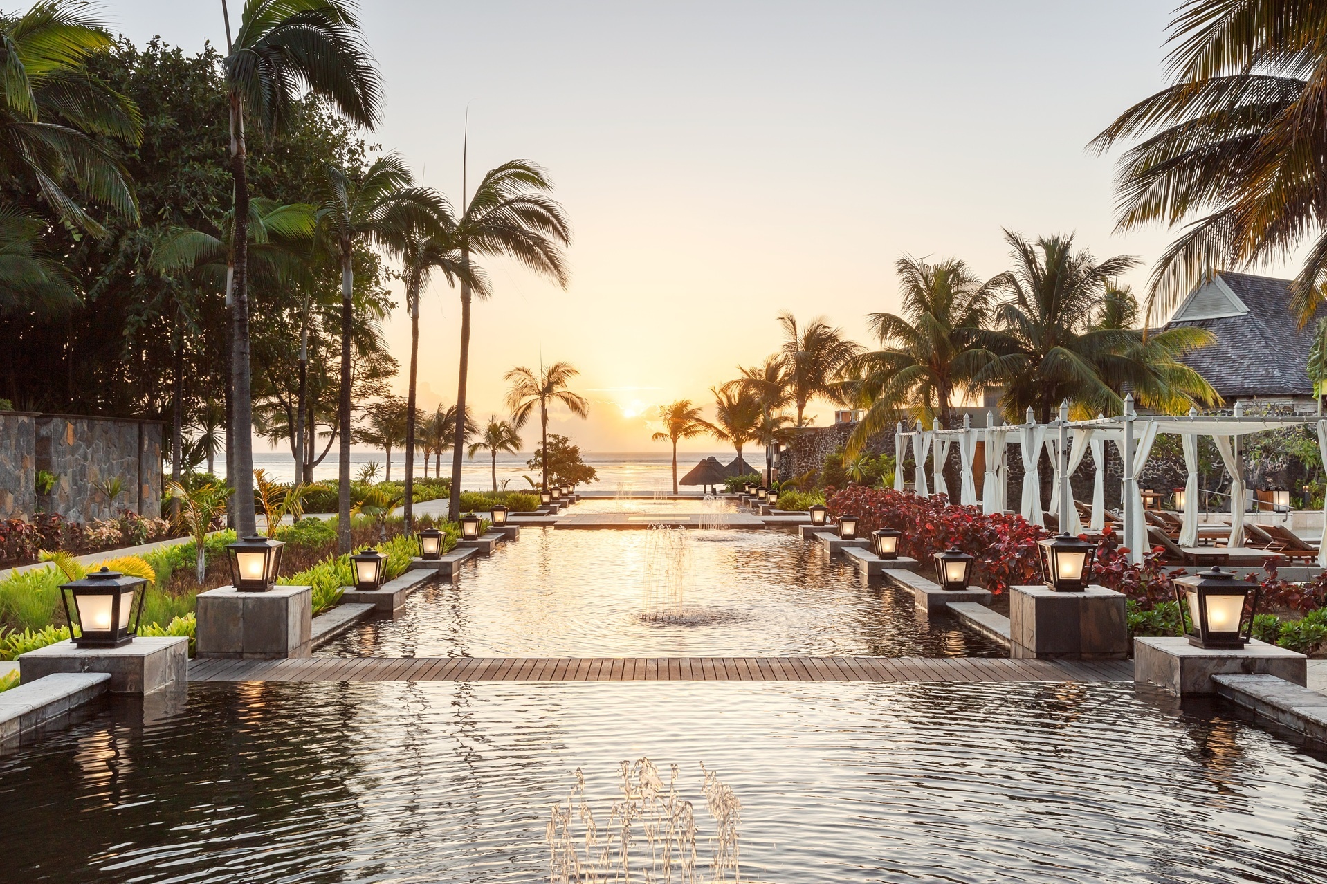 Hotelanlage des St Regis Le Morne Mauritius