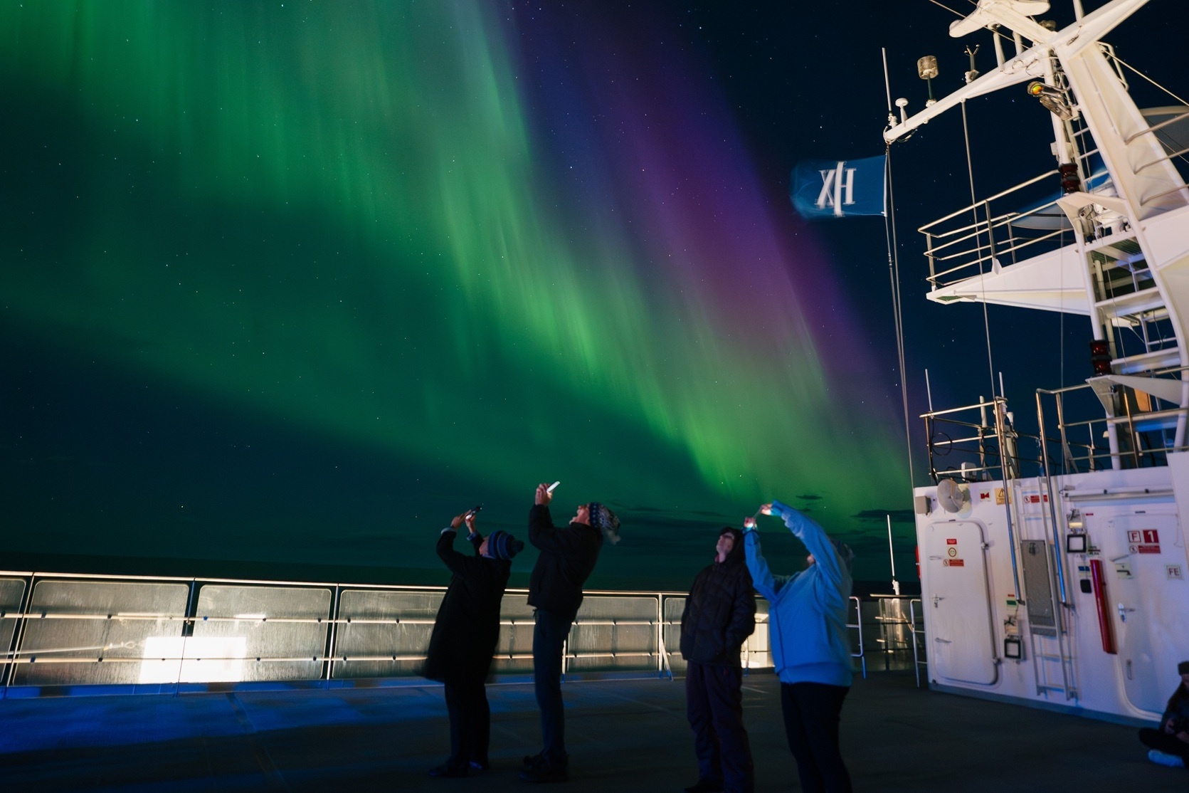 Nordlichter in Island an Bord von HX Expeditions