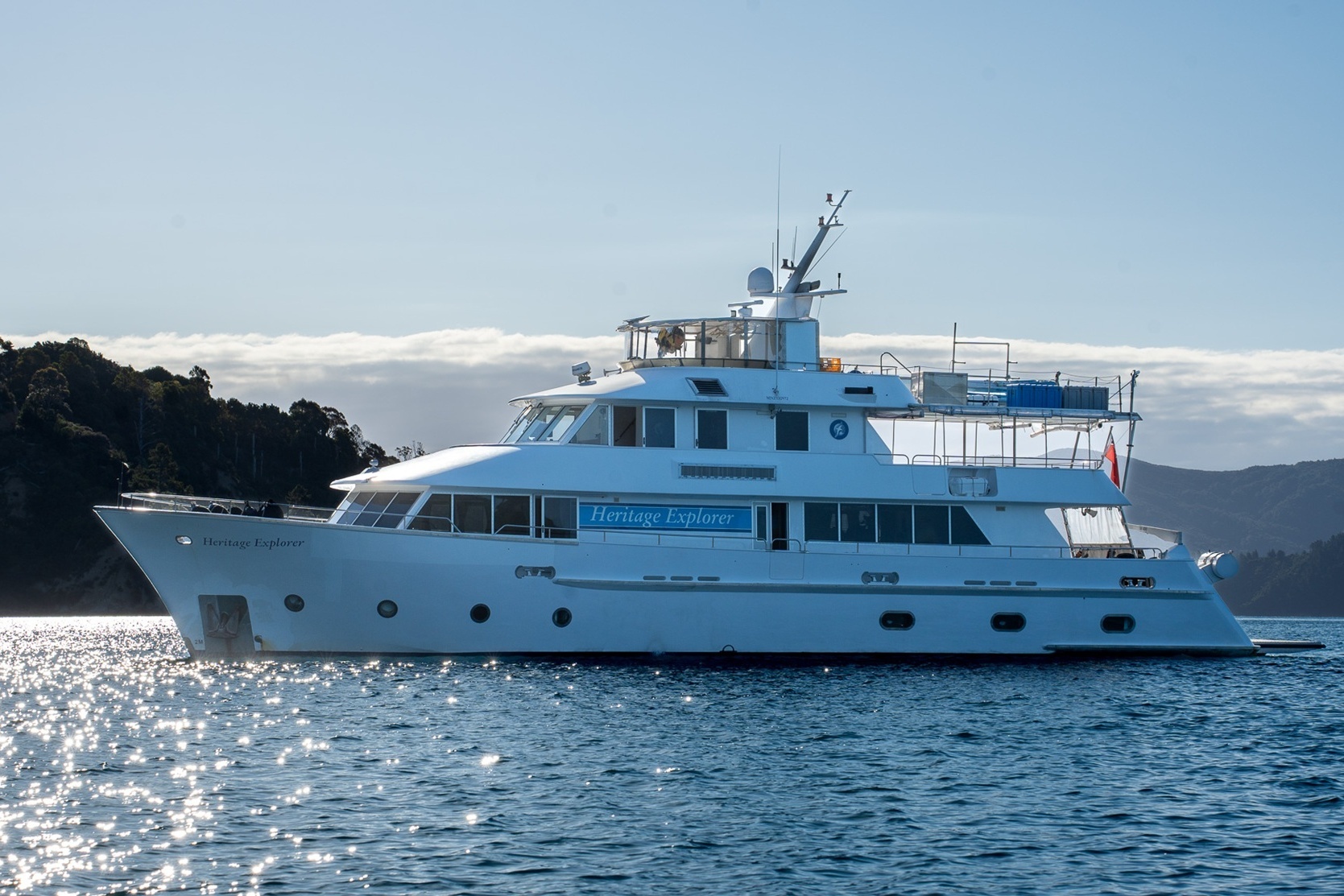 Heritage Explorer im Marlborough Sound