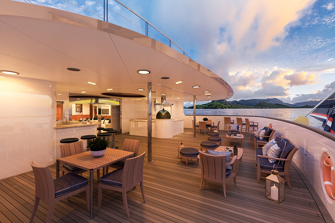 Outdoor Lounge der Aqua Lares