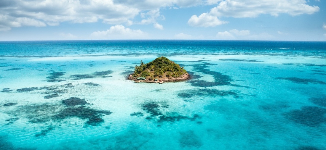 Eine kleine Insel.