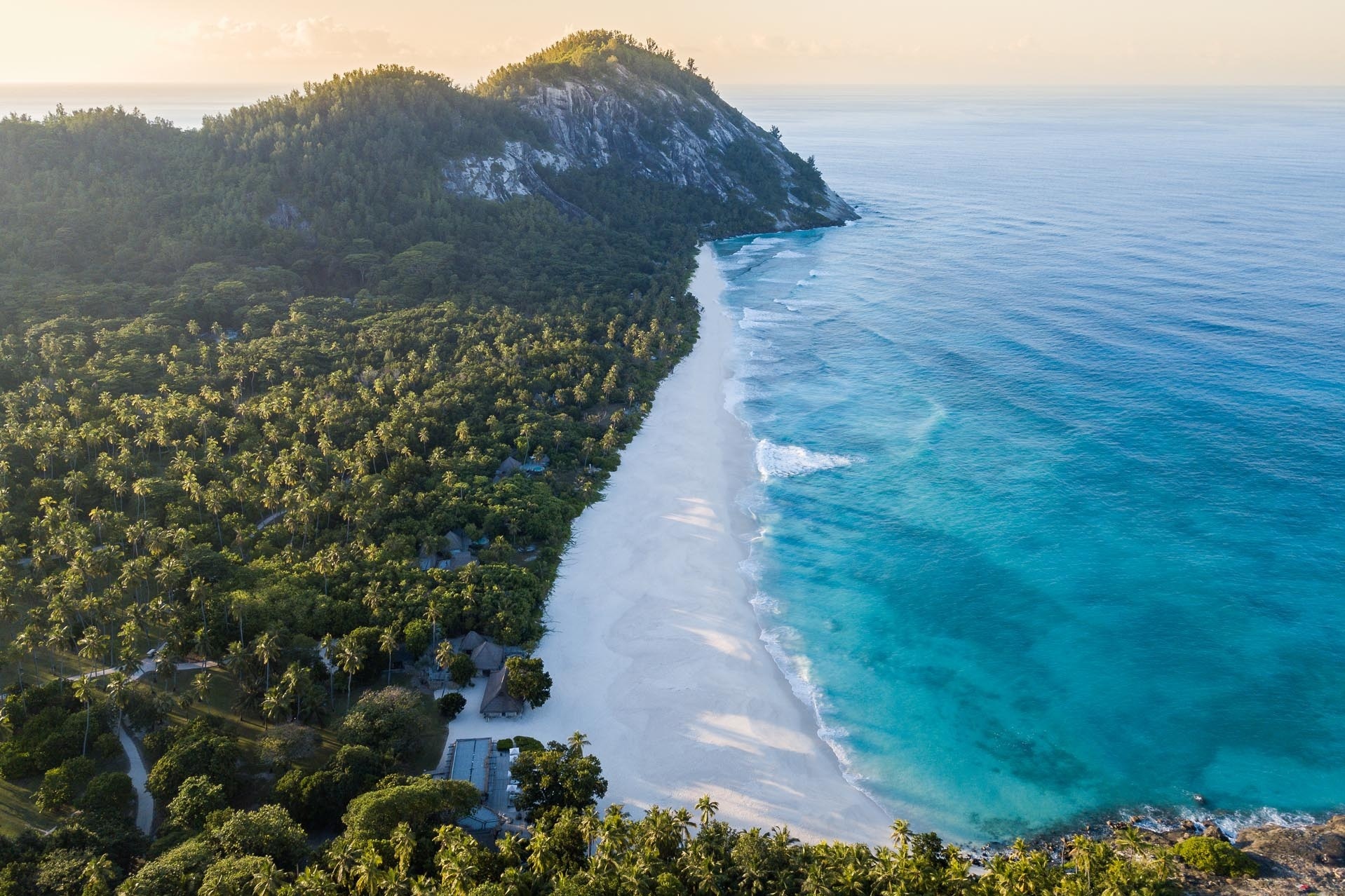 Der Strand einer Insel.