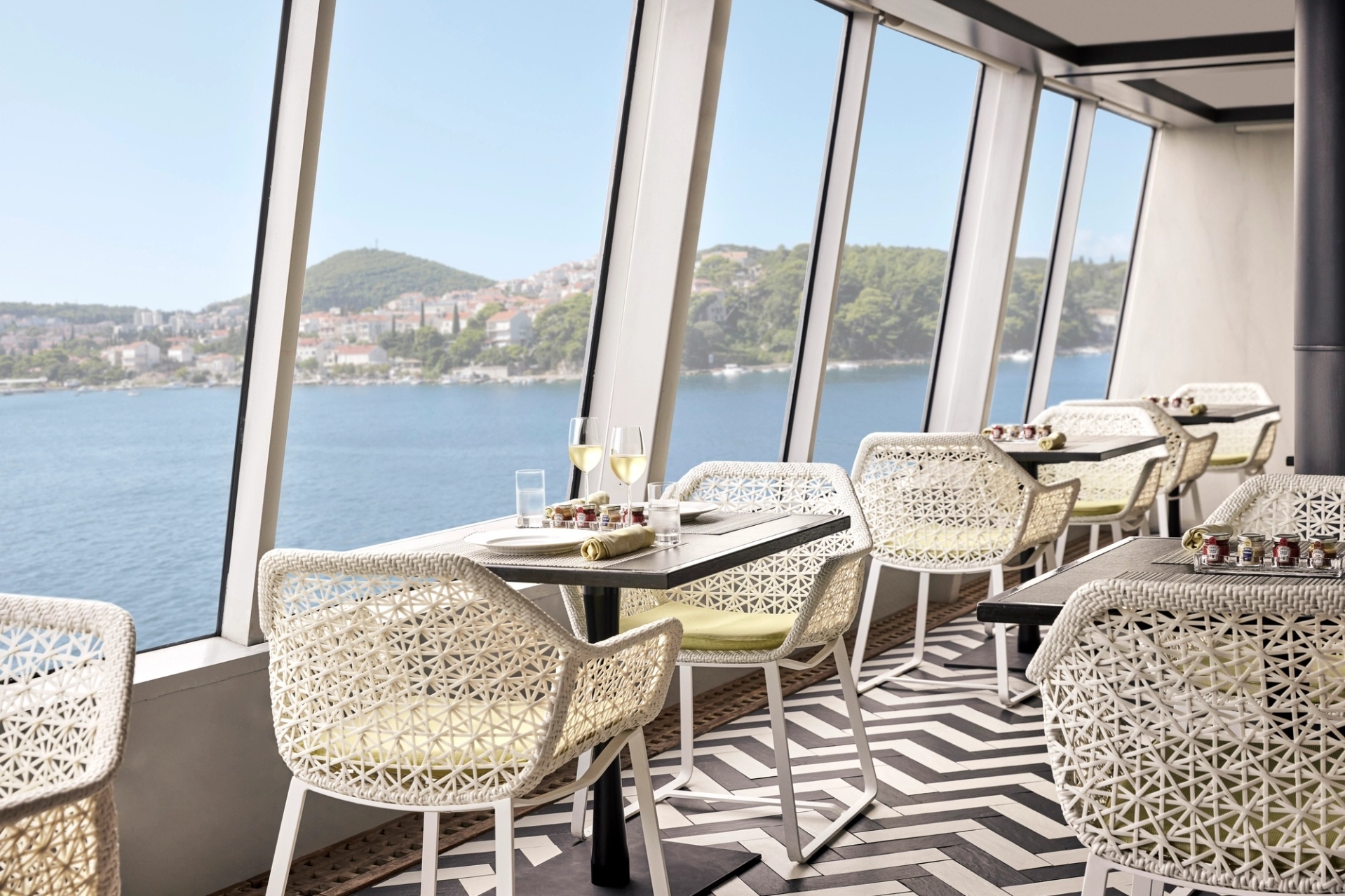 Restaurant Trident Grill an Bord von Crystal Cruises