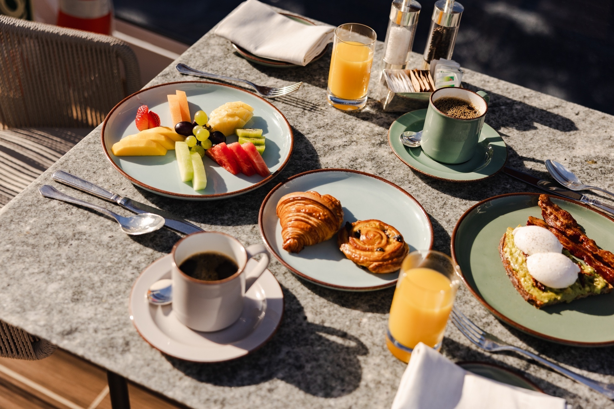 Frühstück an Bord der Explora 2