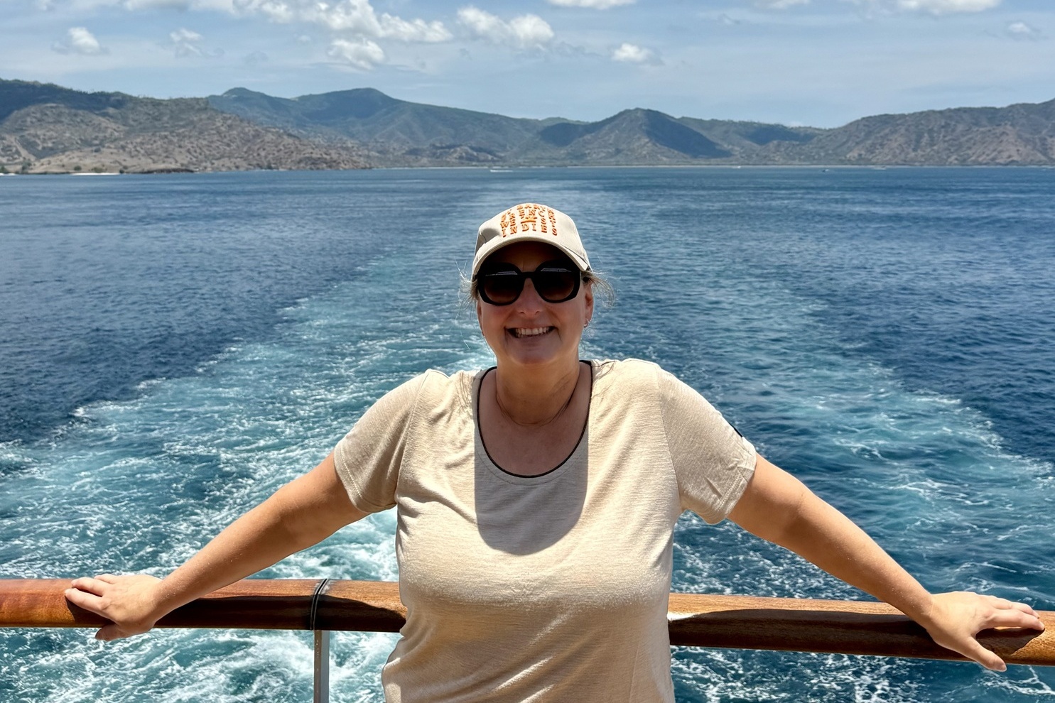 Gaby Jordan an Bord von Ponant