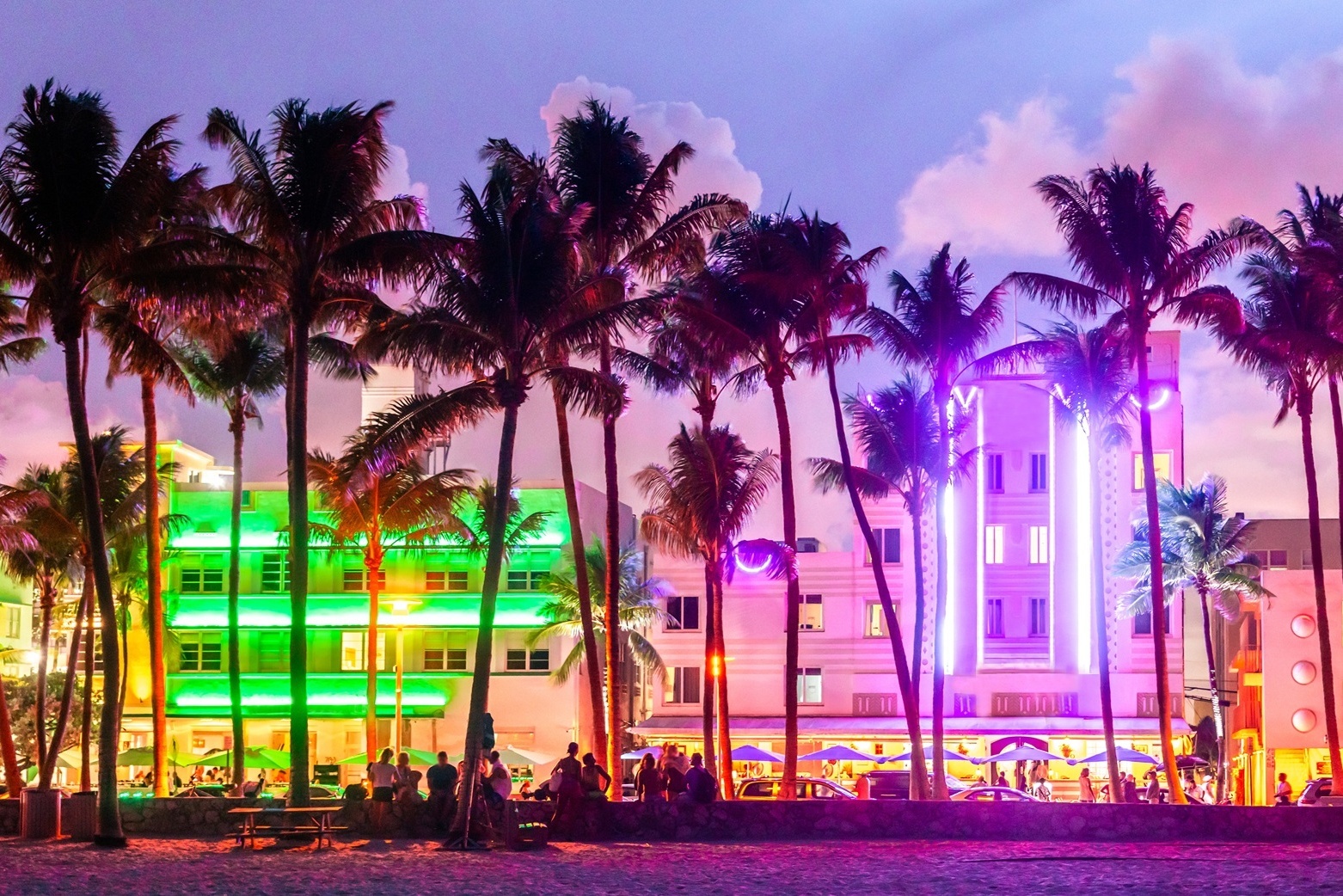 Miami Beach bei Nacht