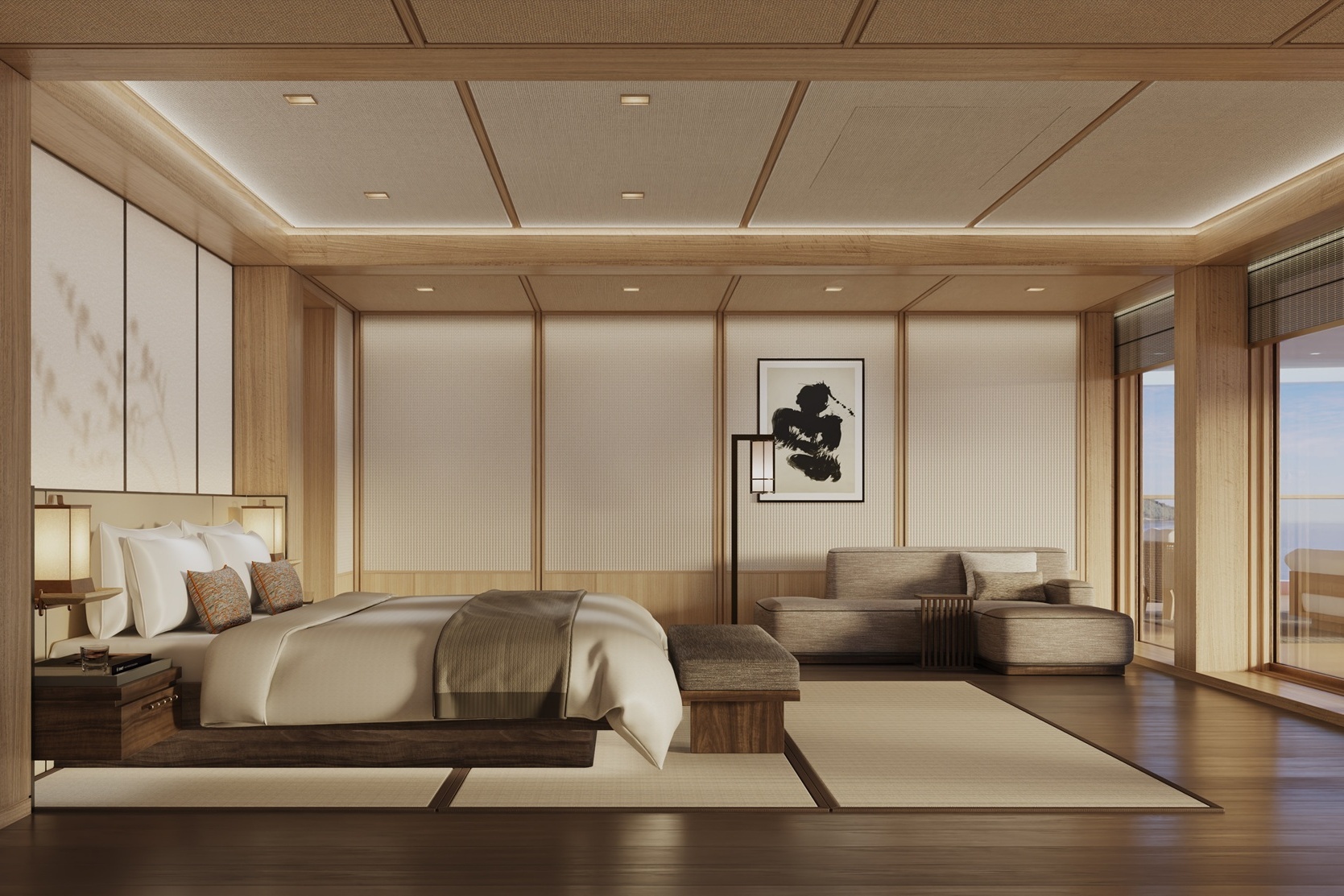 Aman Suite an Bord der Amangati von Aman at Sea