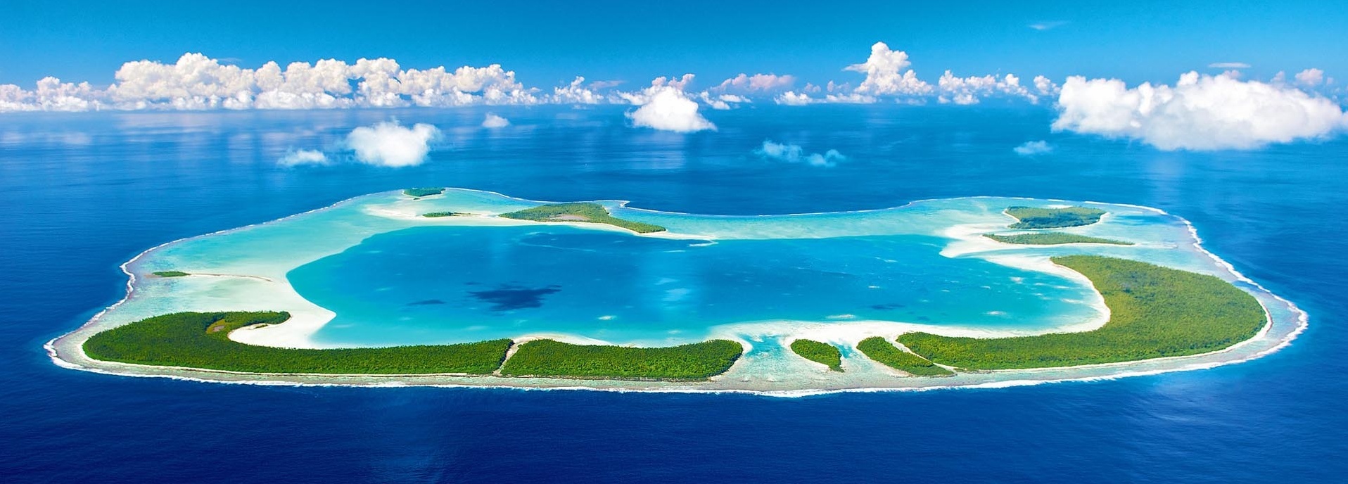 Blick auf eine Insel.