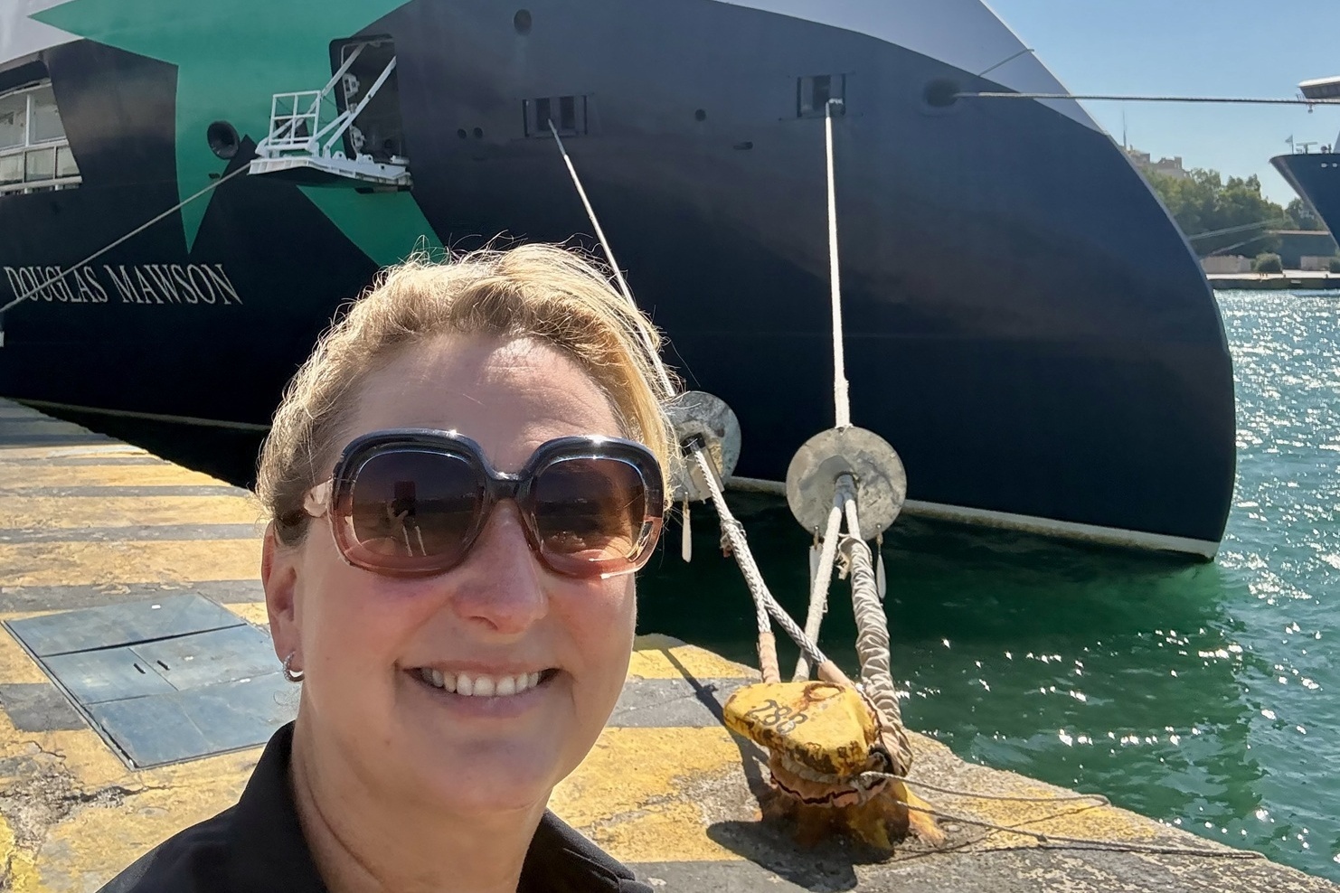 Gaby Jordan an Bord der Aurora Expeditions