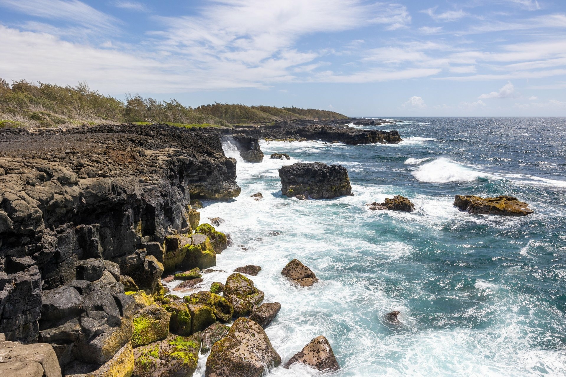 Felsküste auf Mauritius