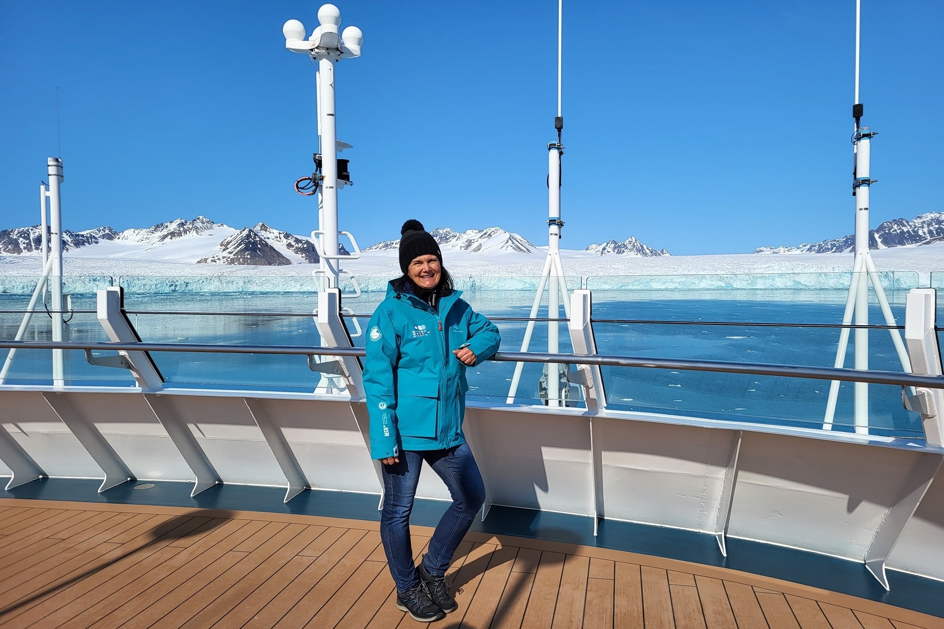 Stephanie Wöhlke an Bord der SH Vega von Swan Hellenic