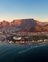 Panorama von Kapstadt aus dem Helikopter