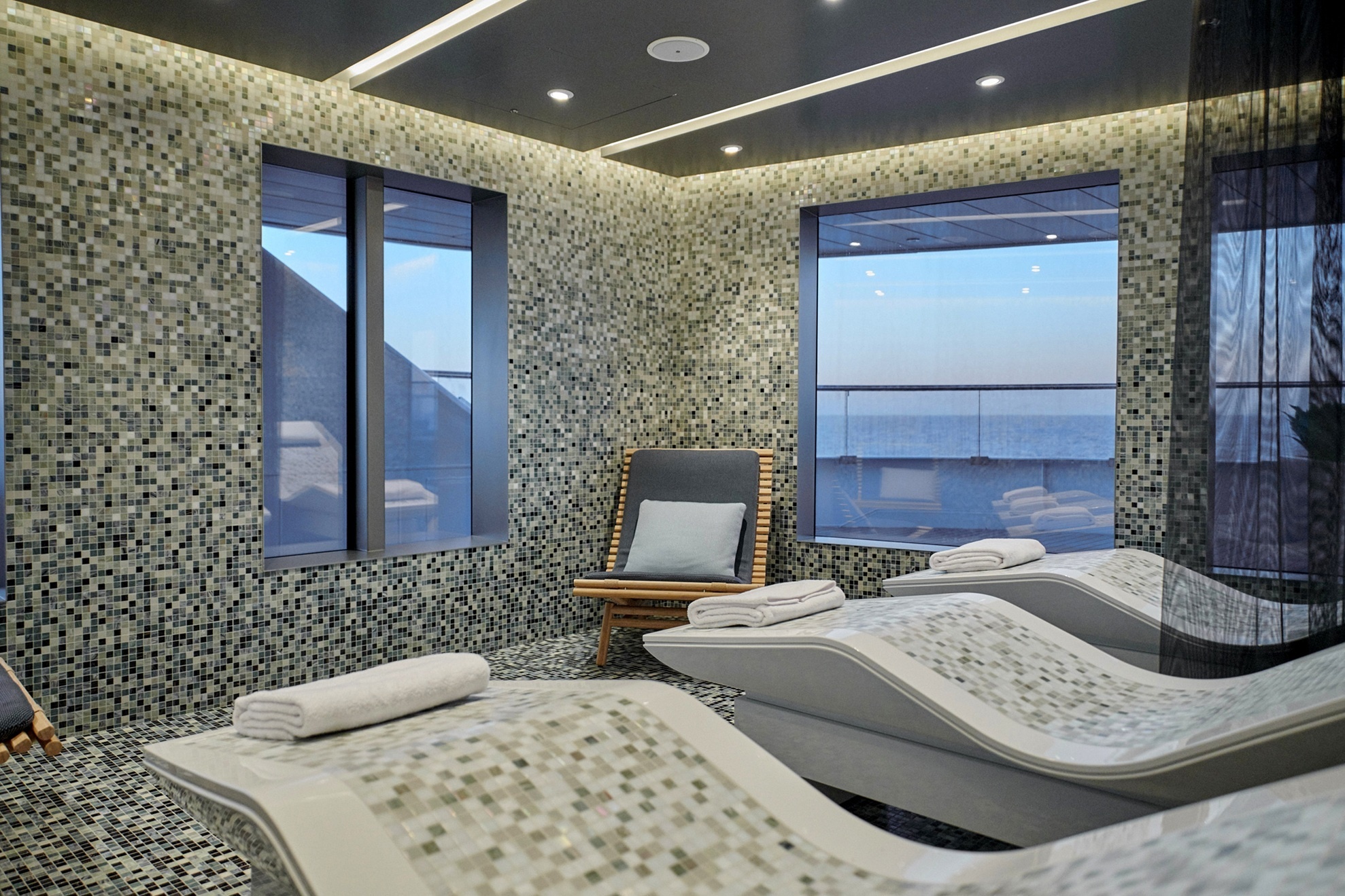 Salt Therapy Lounge im Senses Spa an Bord der Scenic Eclipse II