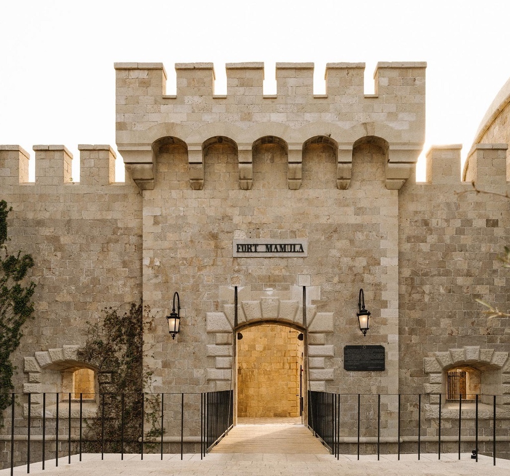 Blick auf das Hotel Fort Mamula.