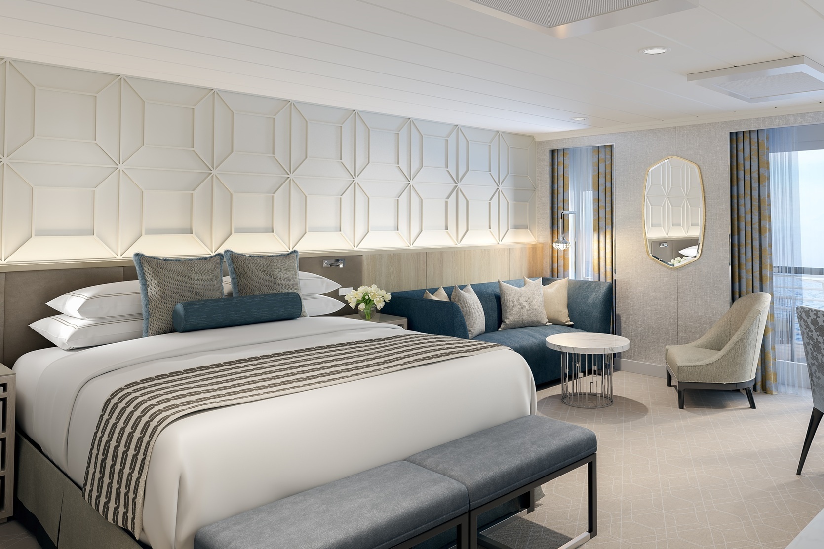 Penthouse Suite an Bord der Oceania Vista