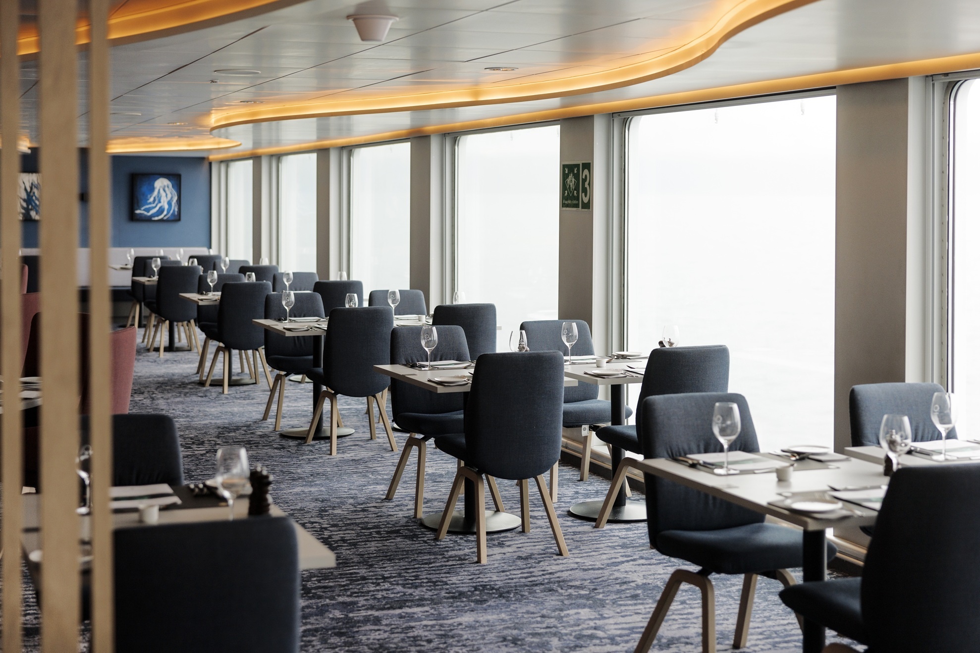 Restaurant an Bord von Havila