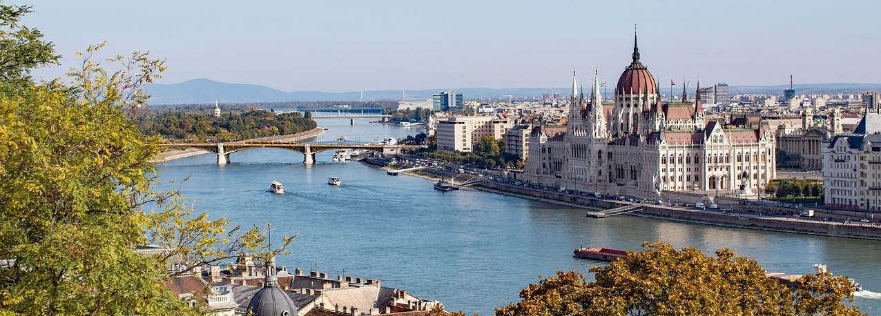 Das Parlamentsgebäude in Budapest.