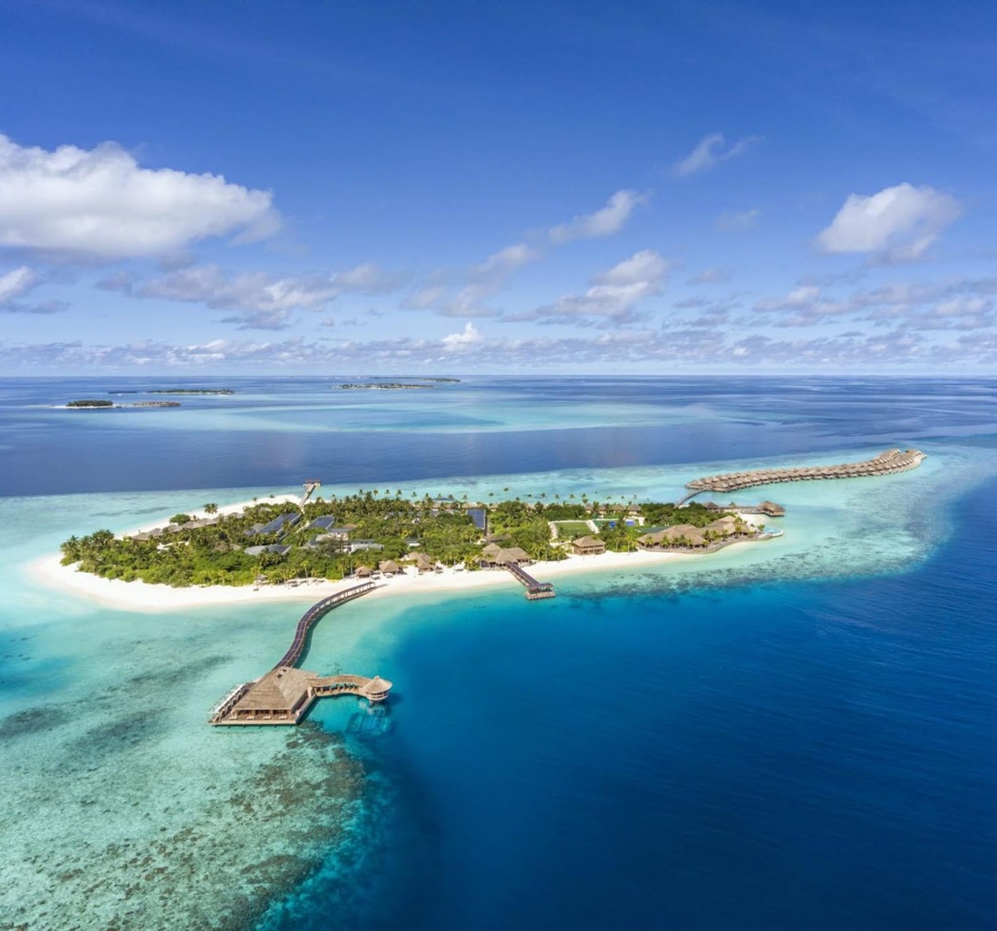 Hotel auf einer Insel.